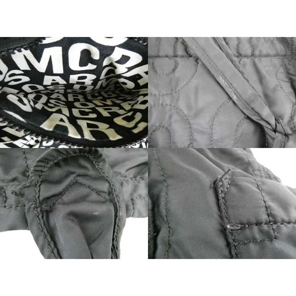 Marc By Marc Jacobs Black Quilted Nylon‎ Tote Bag With Adjustable Strap